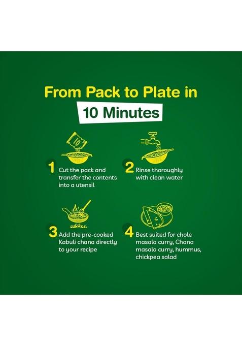 Freshcon Cooked Kabuli Chana | Boiled Ready To Eat Chickpeas Ideal For Indian Curry & Quick Salads, Chaat, Hummus Nutritious Healthy Food Chole/Kabuli 750Gm 250Gm Each Pack Of 3