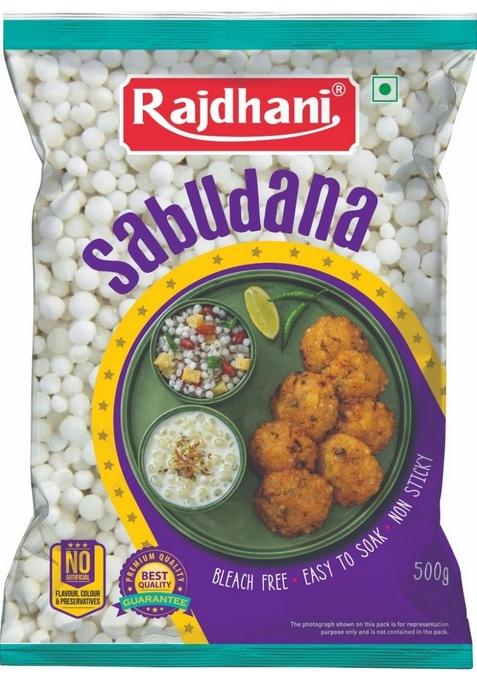 Rajdhani Organic Sabudana (500 Grams) | Sago