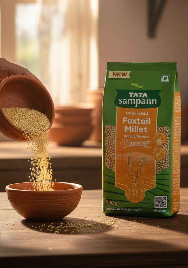 Tata Sampann Unpolished Foxtail Millet, 500 G - Indya
