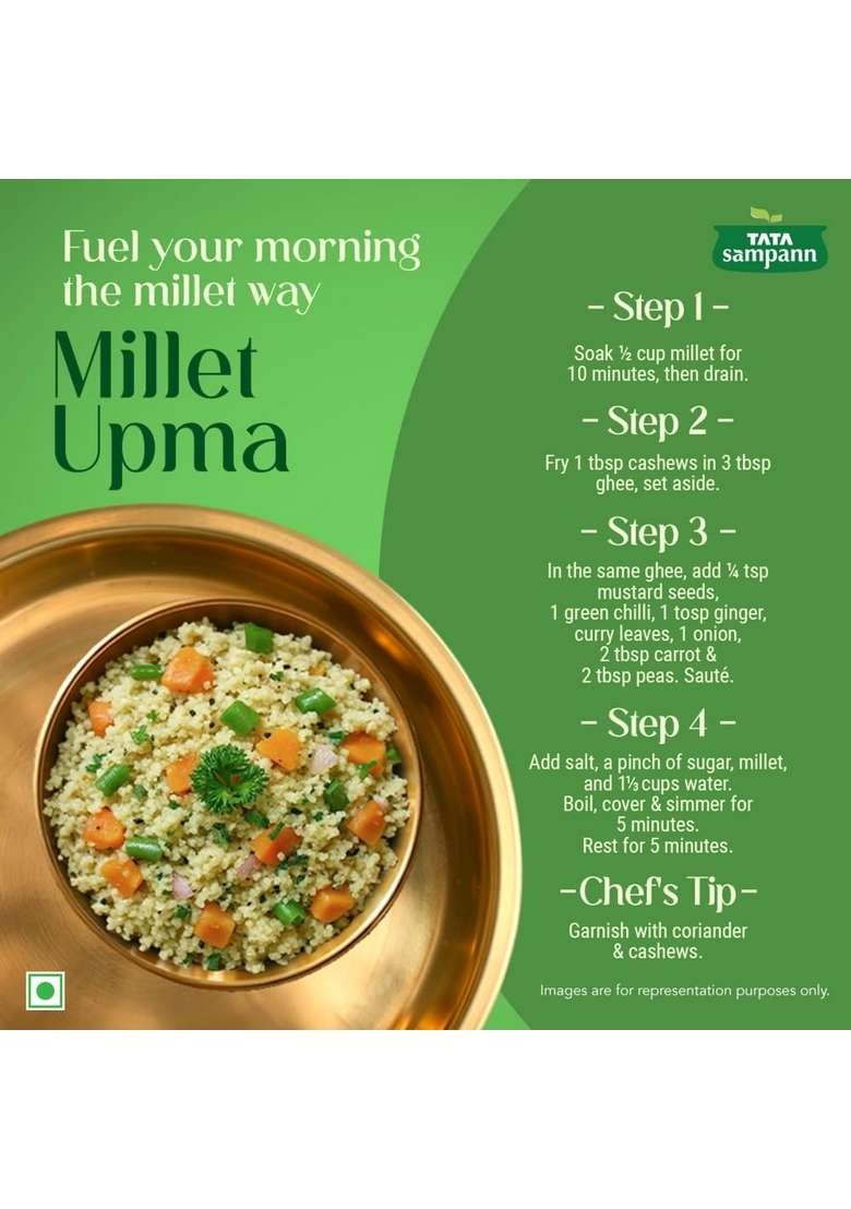 Tata Sampann Unpolished Foxtail Millet, 500 G - Indya