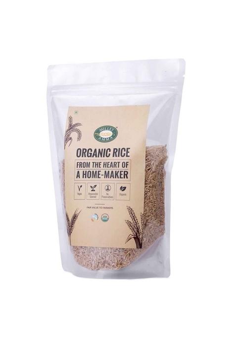 Millet Amma Certified Organic Brown Rice (2 Kg) | Gluten Free And Unpolished Low Gi High Protein Rich In Fiber & Dietary
