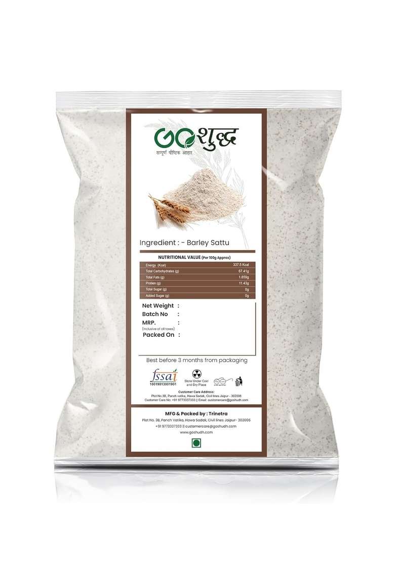 Goshudh Jau Sattu Barley Organic Healthy Grain (1Kg_Pack Of 1) - Indya
