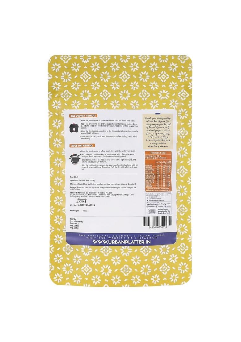 Urban Platter Thai Jasmine Rice, 300 Grams (Long Grain | Aromatic And Soft Cuisine)