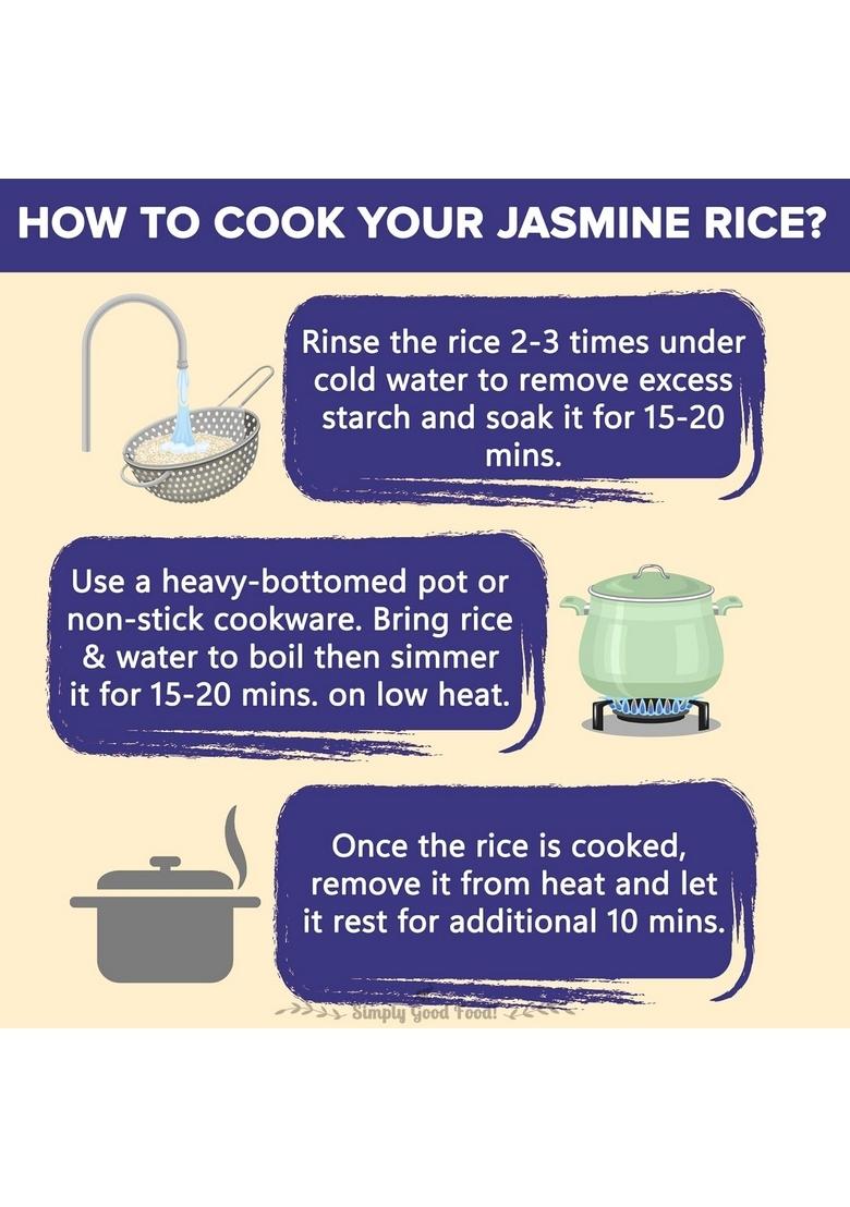 Urban Platter Thai Jasmine Rice, 300 Grams (Long Grain | Aromatic And Soft Cuisine)