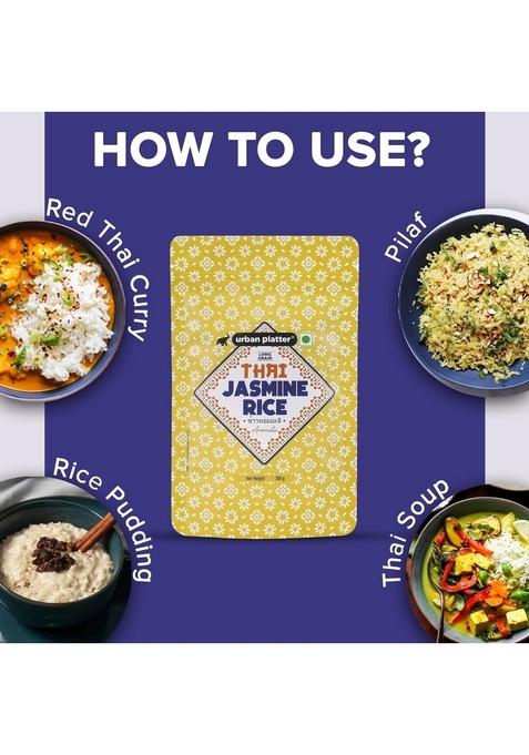 Urban Platter Thai Jasmine Rice, 300 Grams (Long Grain | Aromatic And Soft Cuisine)