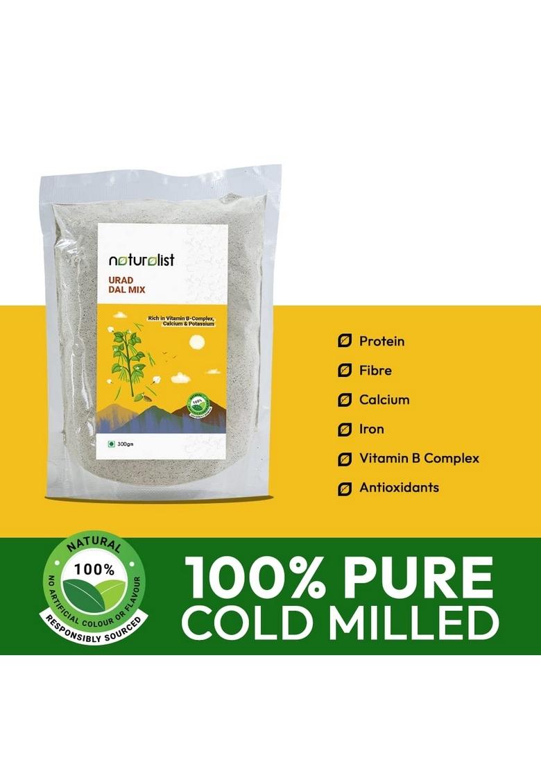 Naturalist 300 Gm Urad Dal Mix | 100% Natural Chemical Free Vitamin B Complex, Calcium And Potassium Rich Healthy Meal