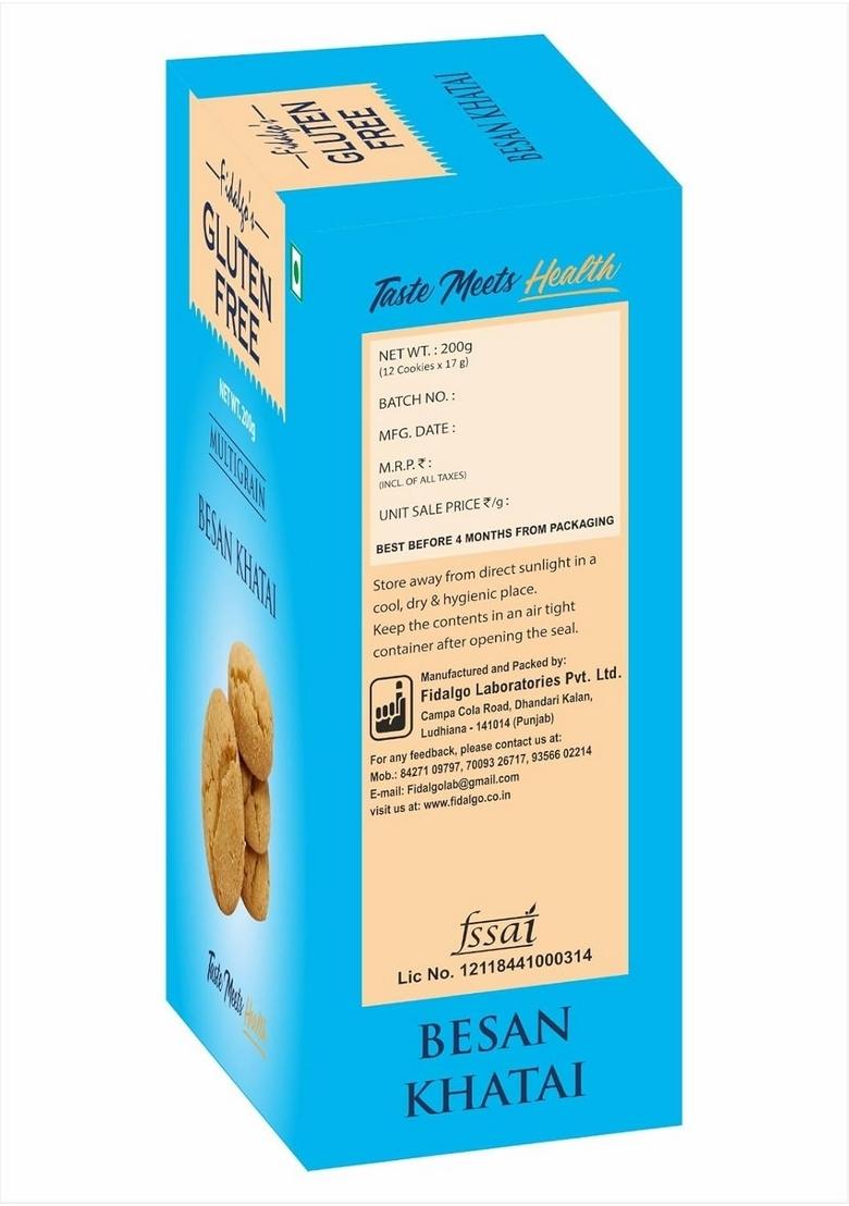Fidalgo Fidalgo'S Gluten Free Multigrain Besan Khatai 200Gm