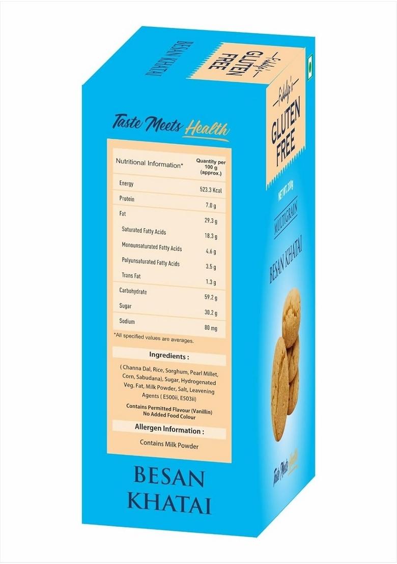 Fidalgo Fidalgo'S Gluten Free Multigrain Besan Khatai 200Gm