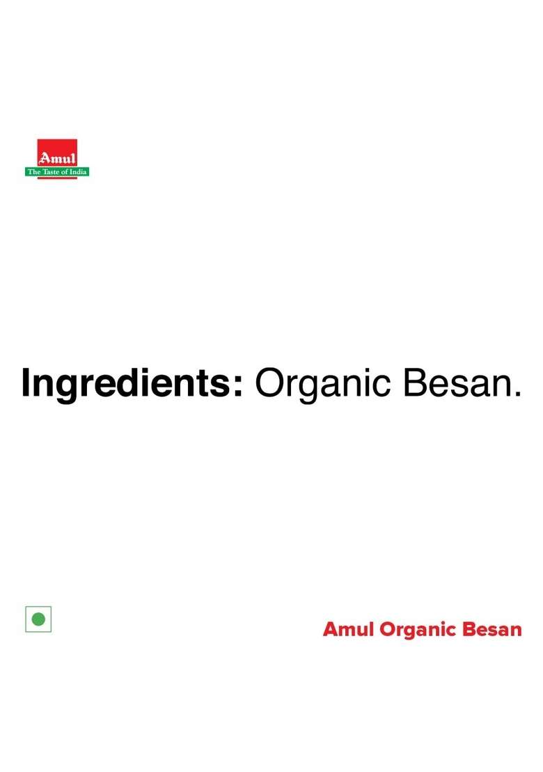 Amul Organic Besan, 500 G - Indya