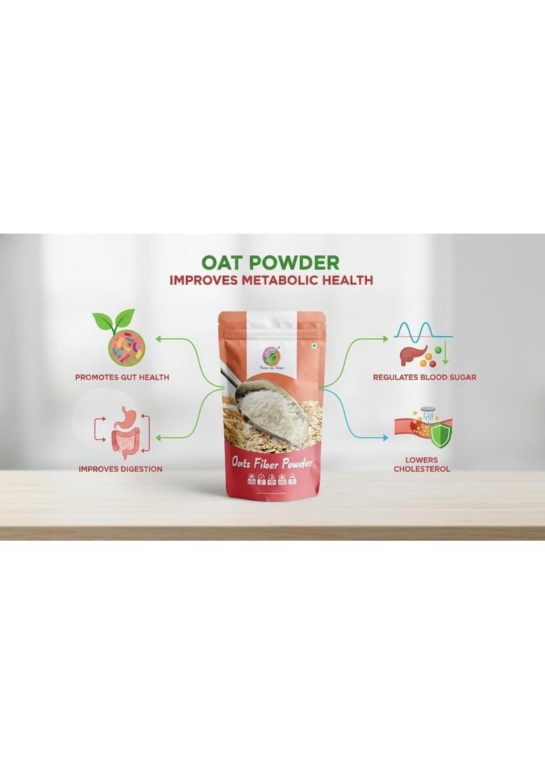 Saipro Nature Our Future Oat Fiber Powder 200 Gm For Low-Carb Baking| Smoothies|For Baking|Oats Smoothies|No Bloating, No Constipation Acidity Relief, Added 4.4 G Intake & Ease Of Digestion, Natural, Additives, Preservatives