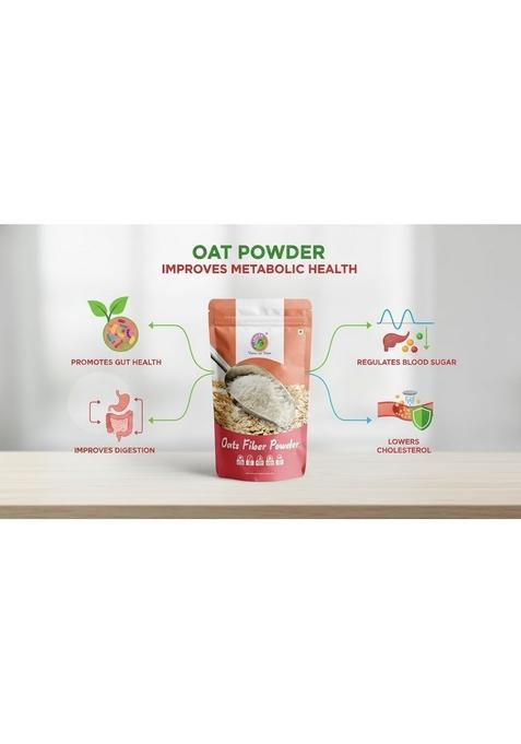 Saipro Nature Our Future Oat Fiber Powder 200 Gm For Low-Carb Baking| Smoothies|For Baking|Oats Smoothies|No Bloating, No Constipation Acidity Relief, Added 4.4 G Intake & Ease Of Digestion, Natural, Additives, Preservatives