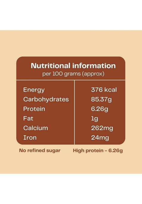 Sonkan Ragi Satva | Sprouted & Roasted Malt Nachni Rich In Calcium, Iron Fiber, Gluten-Free "Sprouted" And "Roasted" (For Improved Nutrition Digestibility) 100% Natural Drink Mix Easy To Cook,Healthy Eat Cereal Porridge Ready 2 Minutes 250G