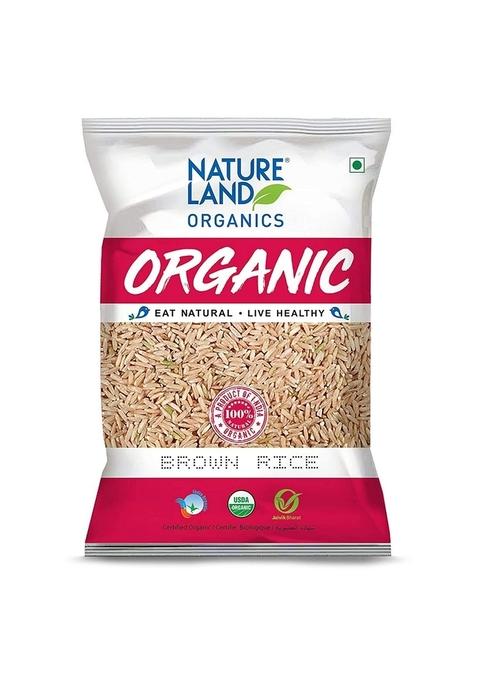 Natureland Organics Brown Rice Premium 1 Kg - Organic Healthy