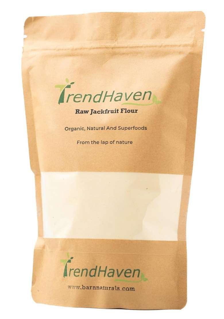 Barnaturals Trendhaven Jackfruit Flour 500 Grams|Gluten Free Atta|No Preservatives, No Trans Fats, High Fiber Food|Raw Atta - Indya