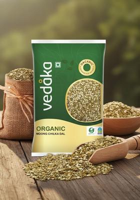 Vedaka Organic Unpolished Green Moong Split Dal 50G | Natural Source Of Protein & Dietary Fiber