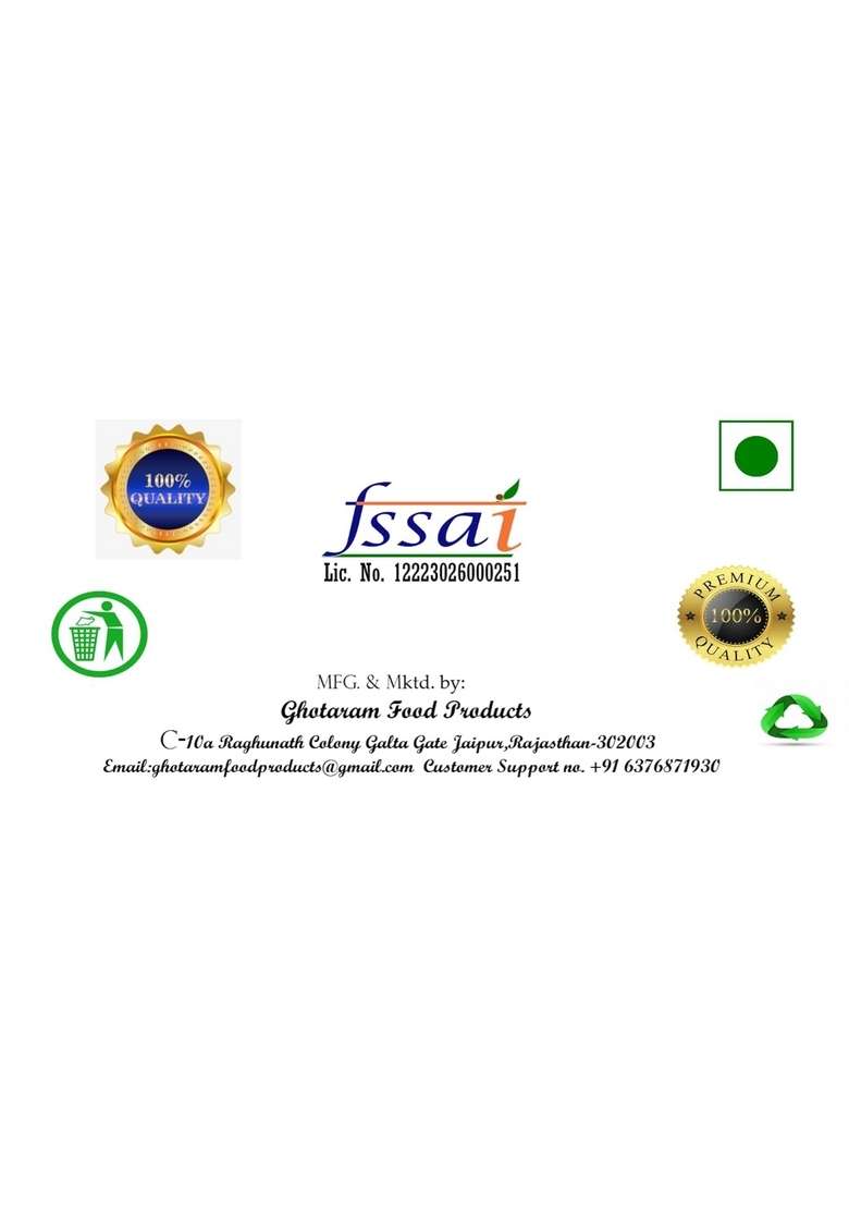 Ghotaram Premium A++ Quality Broken Bajra Porridge/Daliya|Dausa Bandikui Rajapuri Khichdi Daliya|Cracked Bajra/Pearl Millet/Sajje Millet-980G - Indya