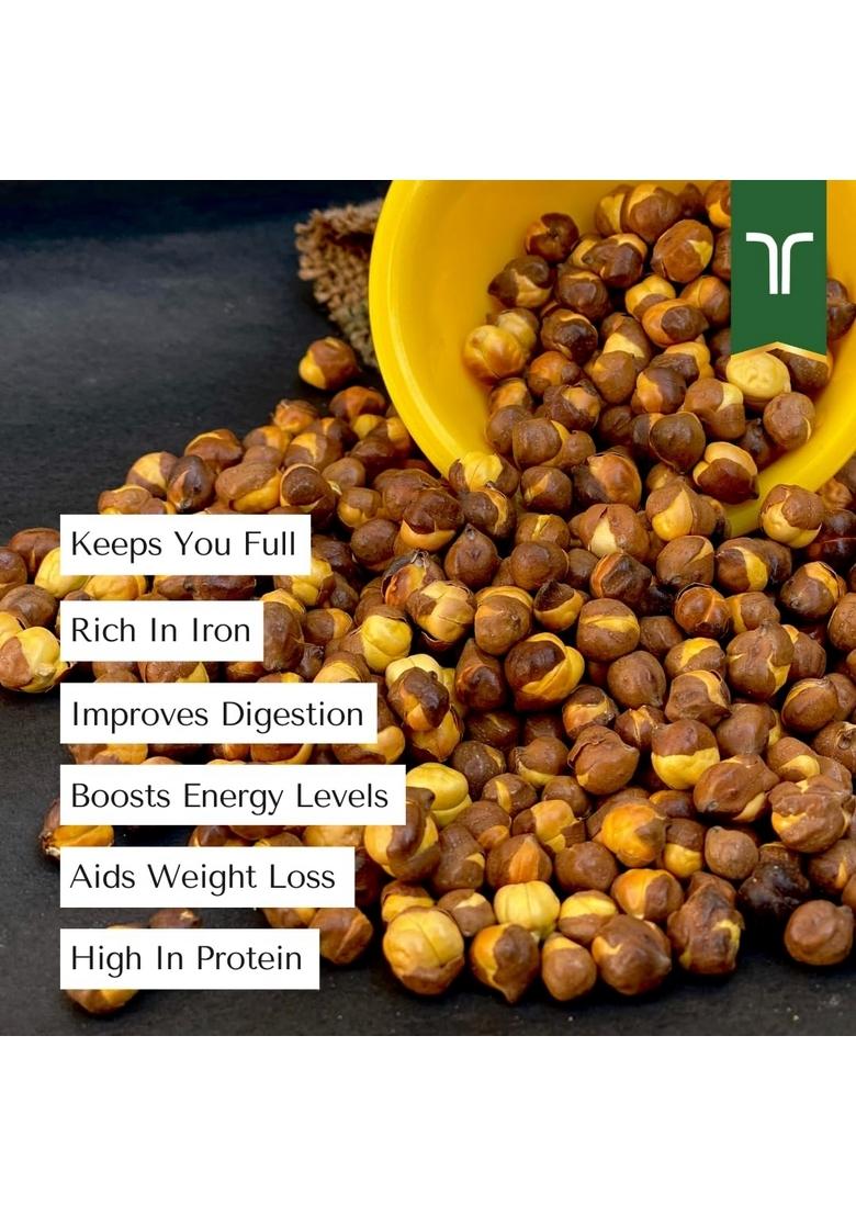 Trinetra Bhuna Chana (Roasted Gram) | Crunchy & Protein Rich For Healthy Snacking 1Kg