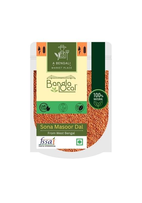 Bangla Local Sona Masoor Dal (Super Small Grain) 900 Gram-From West Bengal |No Cholestrol|No Harmful Chemicals Or Fumigation Used For Storage
