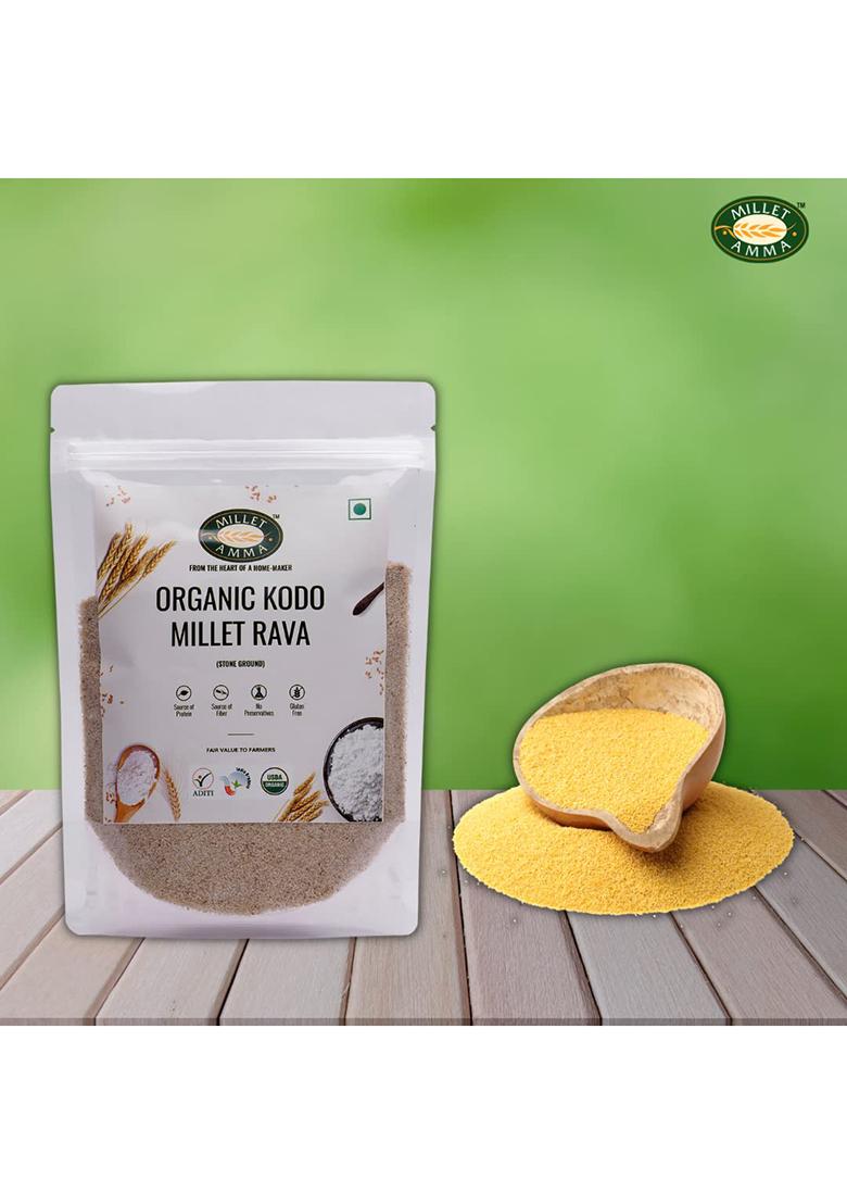 Millet Amma Certified Organic Kodo Millet Rava