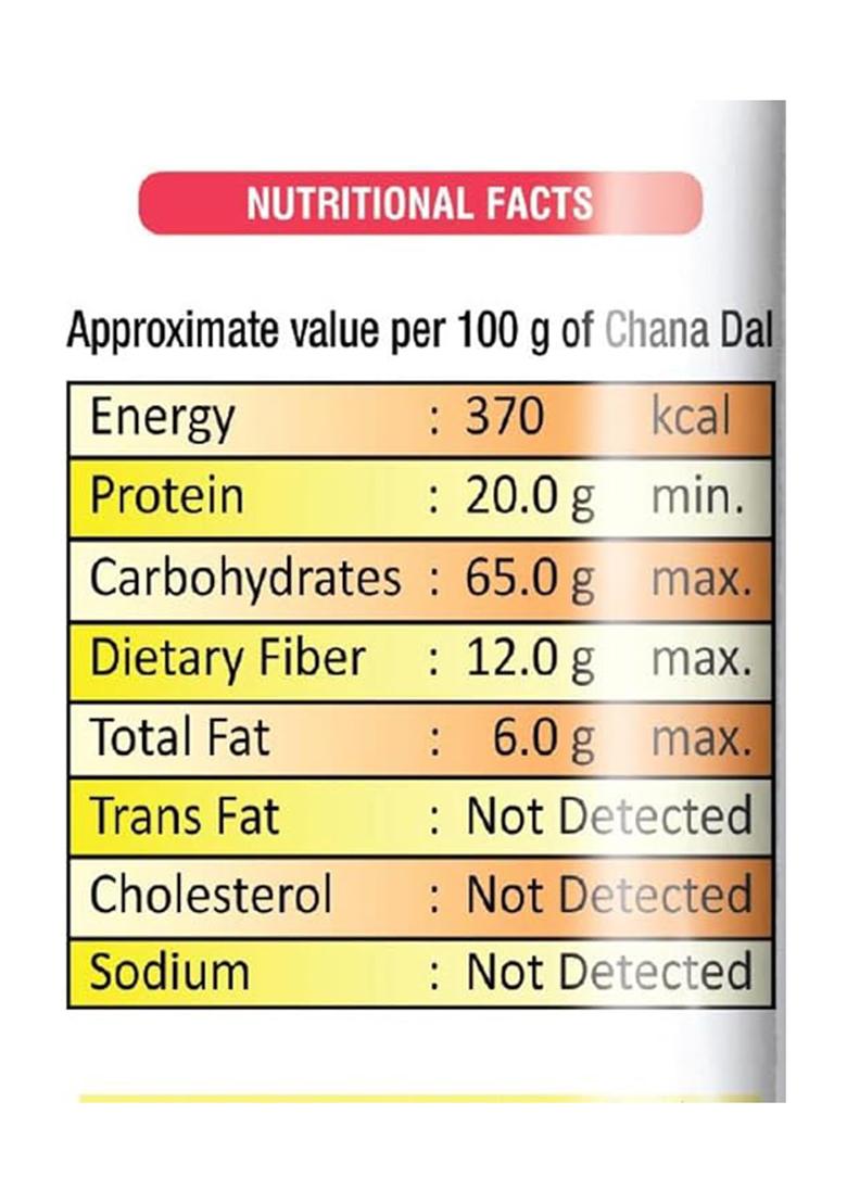 Rajdhani Chana Dal 500G | Unpolished Split Bengal Gram | Rich In Protein & Fiber | Ideal For Daily Cooking | Hygienically Packed Chana Dal 500G | Natural Taste | Trusted Indian Brand