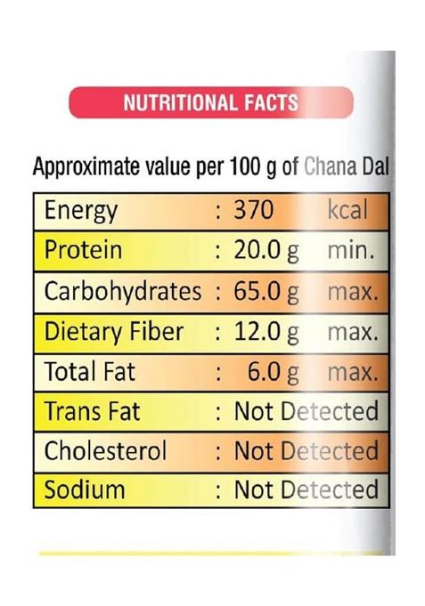 Rajdhani Chana Dal 500G | Unpolished Split Bengal Gram | Rich In Protein & Fiber | Ideal For Daily Cooking | Hygienically Packed Chana Dal 500G | Natural Taste | Trusted Indian Brand