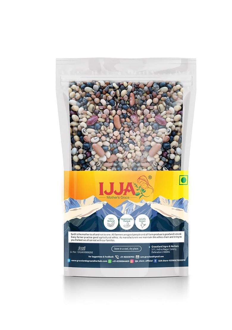 Ijjamoti Mix Dal Pahadi 1Kg Natural And Unpolished Harvested&Sourced From Hills Of Uttarakhand