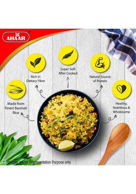 Ahaar Poha 500G | Chidwa | High-Fibre Rice Flakes Avalakki