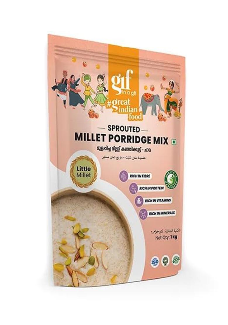 Great Indian Food Sprouted Millet Porridge Mix-Little Millet 1Kg