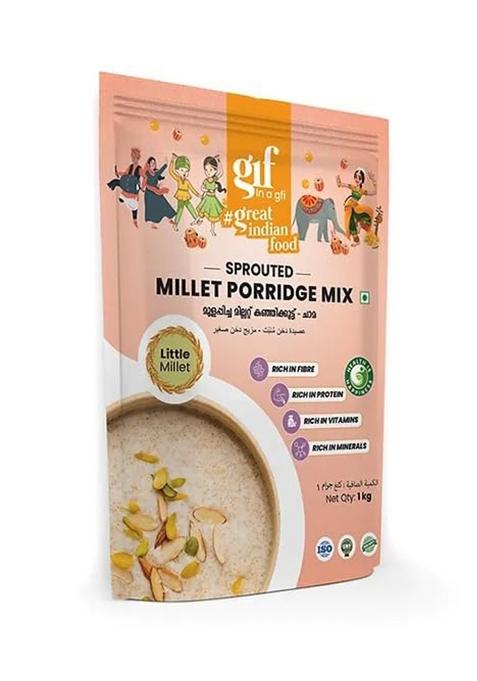 Great Indian Food Sprouted Millet Porridge Mix-Little Millet 1Kg