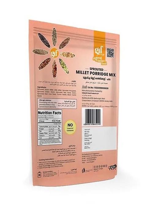 Great Indian Food Sprouted Millet Porridge Mix-Little Millet 1Kg