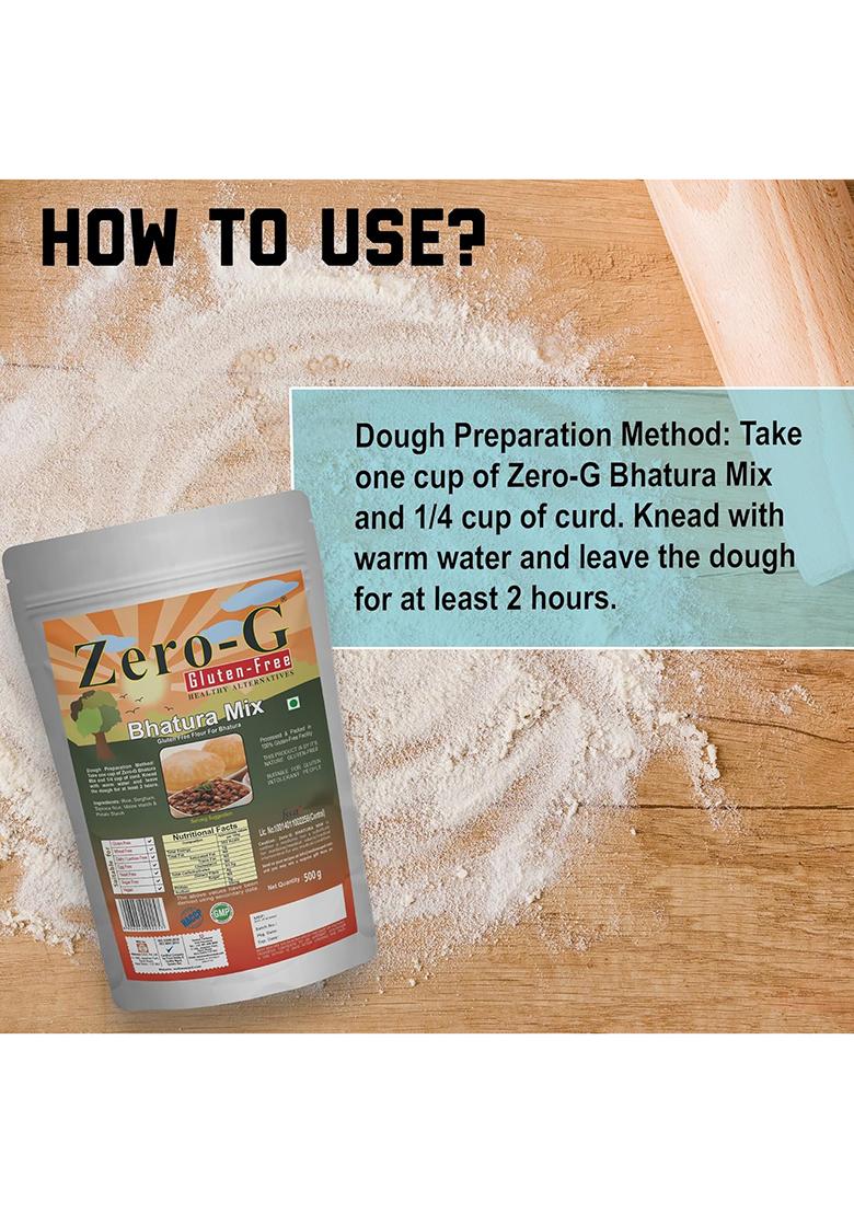 Zero-G Gluten-Free Bhatura Mix Flour (500G Pack)