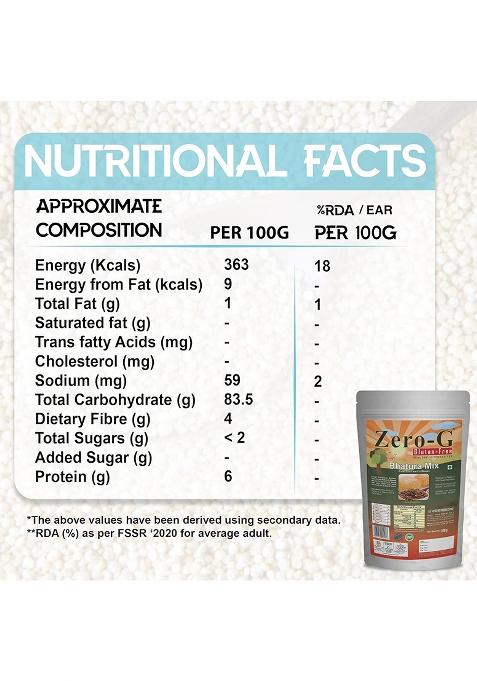 Zero-G Gluten-Free Bhatura Mix Flour (500G Pack)