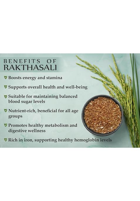 Aranyaka Red Rice | Kerala Rakthashali Raw Rice 1Kg | (Small Grain, Unpolished, Raw) | Low Glycemic Index | Source Of Iron & Minerals | Traditional Heritage Rice | Gluten-Free|1 Kg In Total