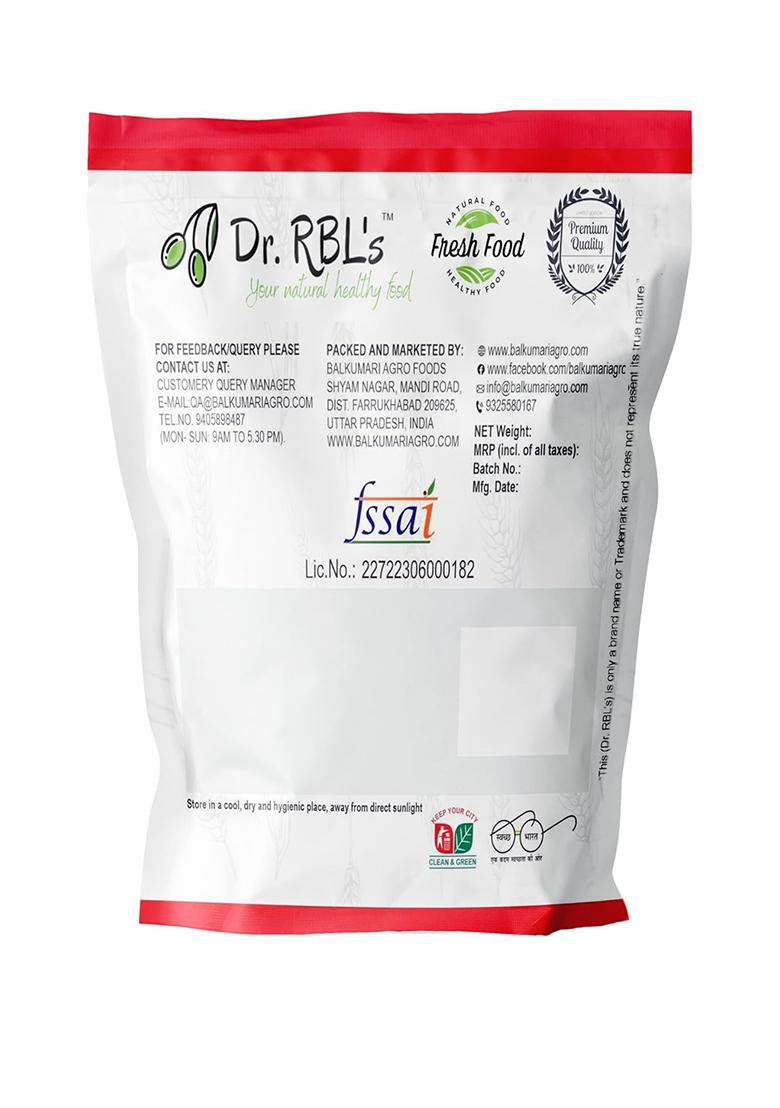 Dr. Rbl'S 100% Fresh And Natural Urad Dal Flour | Urad Dal Atta/Black Gram Flour| Nutritious And Healthy For Cooking And Baking | Pack Of 1, 500G