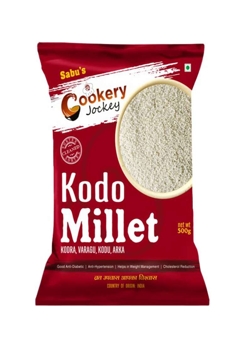 Cookery Jockey Gluten Free Millets Kodra, Varagu, Kodu, Arka 500Gm (Kodo Millet) - Indya
