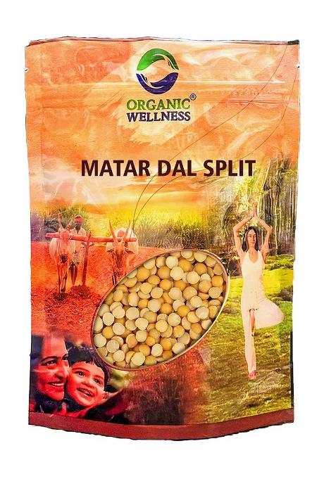 Organic Wellness White Matar Dal Split 450 Gram Pack