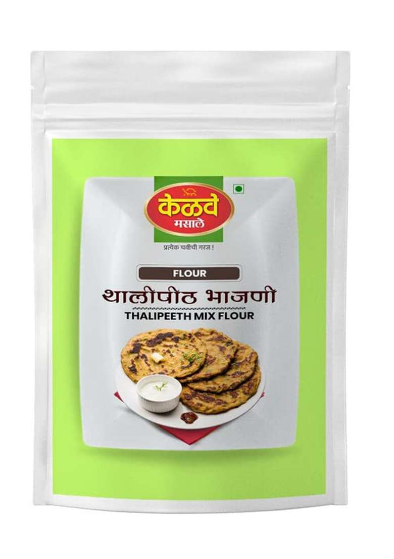 Kelve Masale Thalipith Bhajani Flour Healthy Multigrain Atta| No Artificial Flavour | For Healthy Delicious & Cooking 400 Gm (Pack Of 1) - Indya