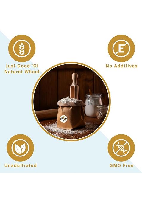 Bakescape T55 All-Purpose Flour 1Kg: Your Essential Partner For Perfect Baking Creations And Versatile Culinary Delights For Bakers, Homemakers, & Cooking Enthusiasts. Free From Preservatives.