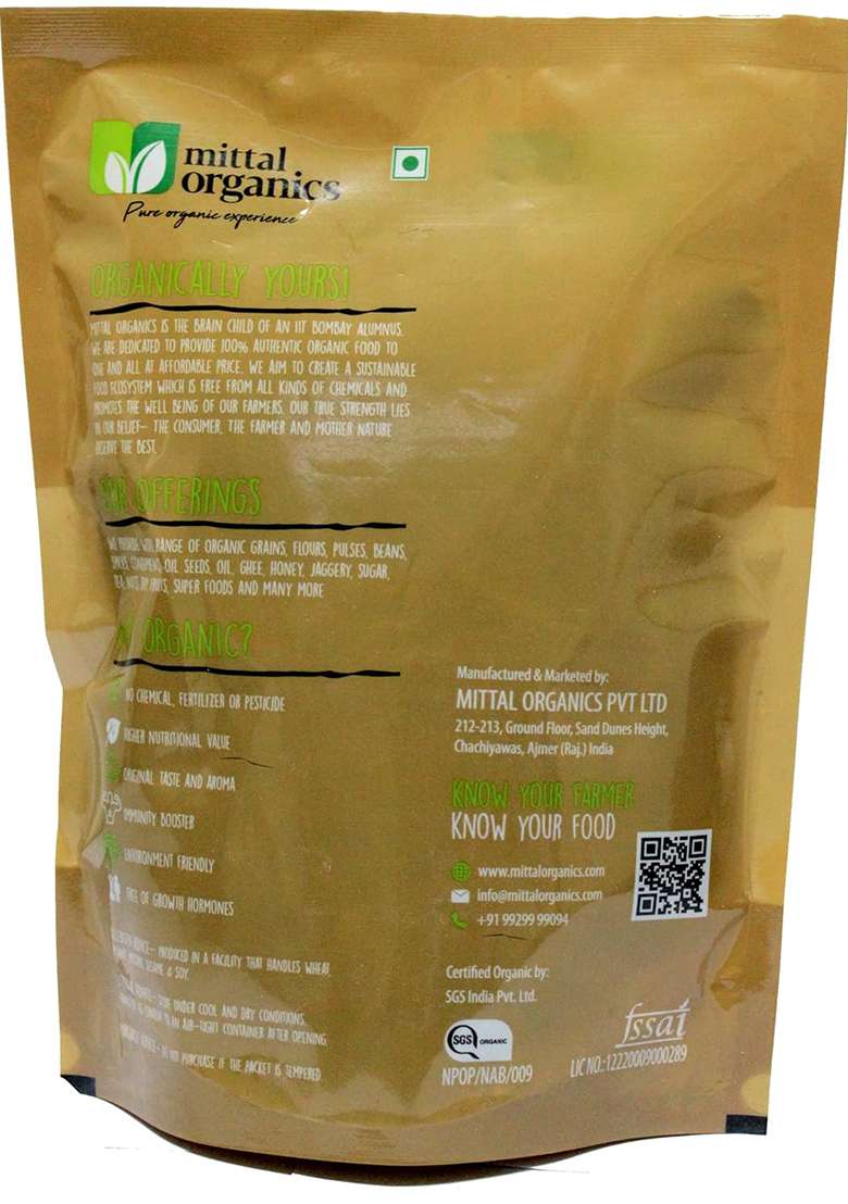 Mittal Organics Organic Barley Whole Grain (Jau) – 900G X 2 Pack | High Fiber & Protein | 100% Natural, Vegan & Preservative-Free | Healthy Whole Grain Superfood For Porridge, Khichdi & Salads - Indya