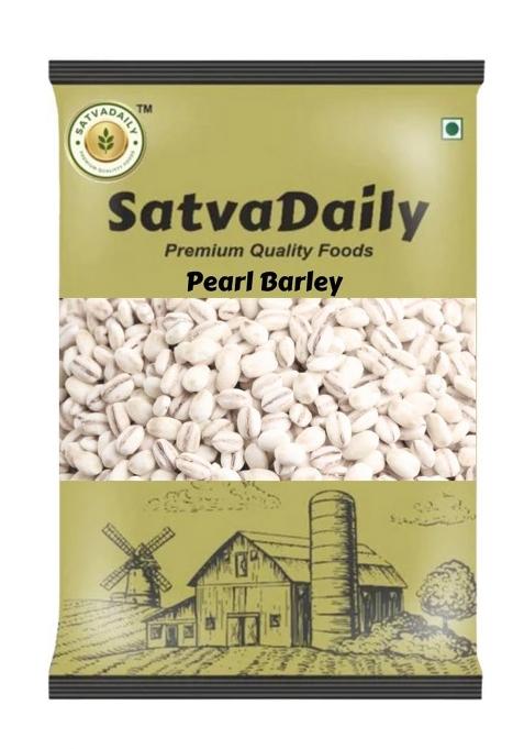Satvadaily Pearl Barley 400G | High Fiber Jau | Cooks Like Rice | Ideal For Risottos And Soups | Premium Organic Staple | Naturally Gluten Free | 100% Natural & Whole Grain | Pearl Barli | Barli Akki
