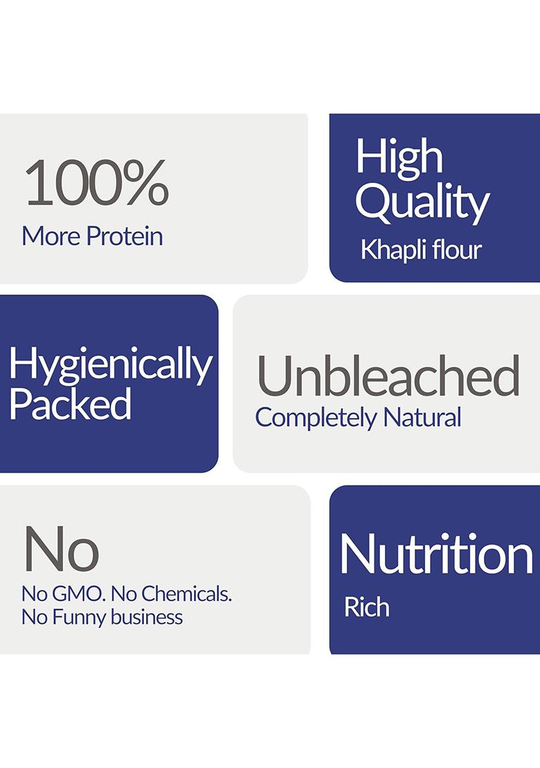 Twf High Protein Flour 1Kg | 5.5G Protein Per Roti | Plant-Based & Vegan | Whey Protein Alternative | Clean, Nutty Taste | Ideal For Rotis & Parathas