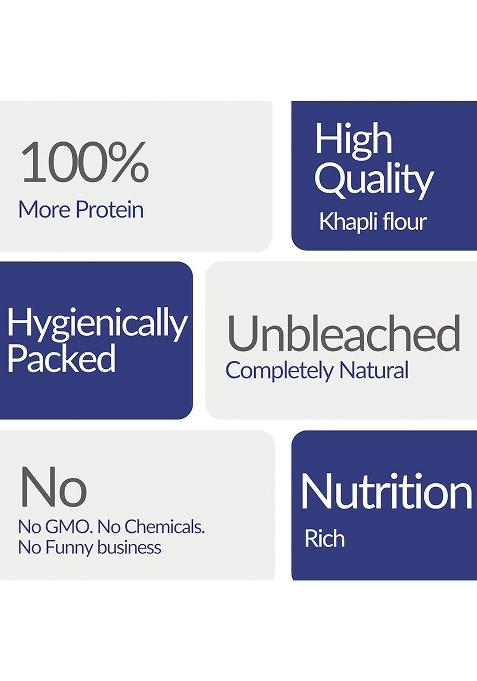 Twf High Protein Flour 1Kg | 5.5G Protein Per Roti | Plant-Based & Vegan | Whey Protein Alternative | Clean, Nutty Taste | Ideal For Rotis & Parathas