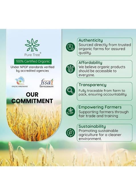 Pure Tree Certified Organic Besan Chana Atta | 850 G | Chana Flour | Freshly Milled Fine Besan Organic Gram Flour | Kadalai Maavu | Chana Dal Flour | Chana Besan