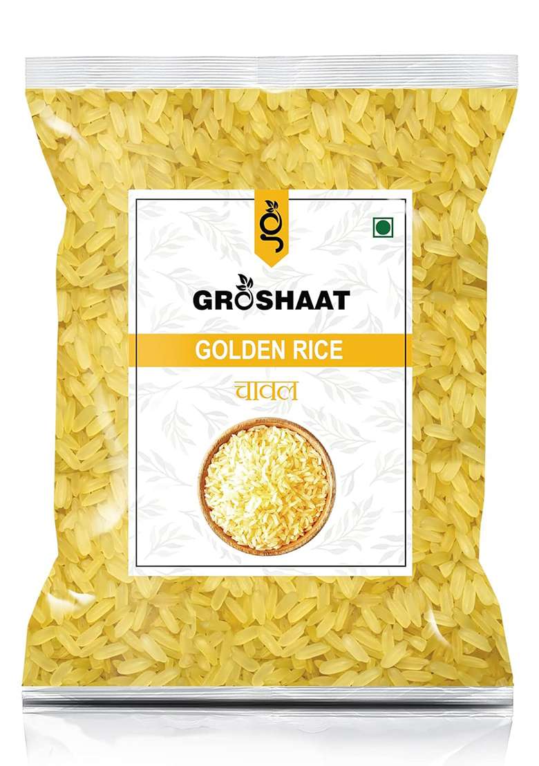 Groshaat Naturally Aged, Rich Aroma, Extra Long Grain, Golden Sella Basmati Rice - 1Kg (Pack Of 1) - Indya