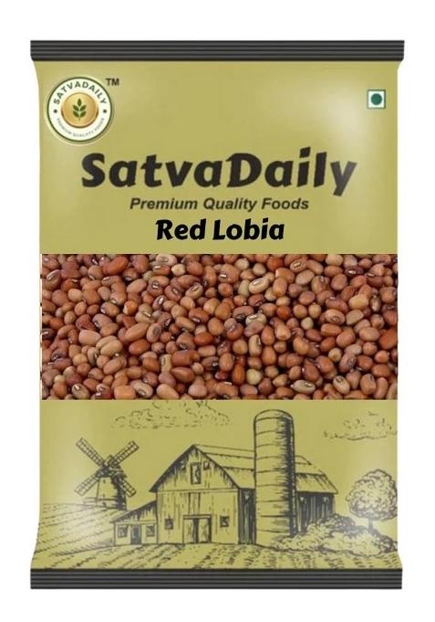 Satvadaily Red Lobia 250G | Karamani | Red Cow Peas | Dried Chawli | Thatta Payir | Karamani Payar | Van Payar | Alasande Kalu | Alsande Kalu
