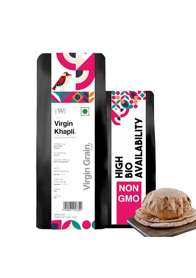 Twf Virgin Khapli Wheat Flour | 2 Kg | Stone Ground | Emmer Atta | Diabetic-Friendly | High Fiber & Protein | No Blending