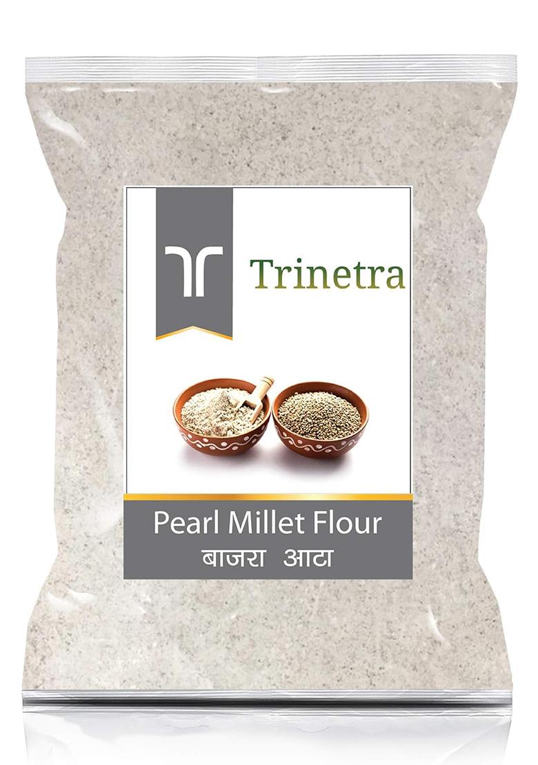 Trinetra Bajra Atta (Pearl Millet Flour) | Stone-Ground And Naturally Gluten-Free | 1Kg