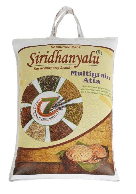 Siridhanyalu Multigrain Mixed Millet Flour (Atta) Gwt. 5Kg | Siridhanyalu Nature'S Super Foods Mixed Multi Millet Flour Multi Millet Powder (4600)
