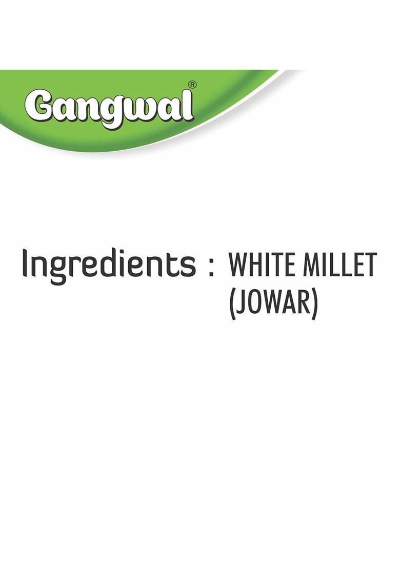 Gangwal Jowar Atta 500Gm Pack Of 2 | White Millet Flour | 100% Natural | Gluten Free | High Fibre | Sorghum Flour | Jwar Atta 500 Gm Pack Of 2 | No Preservatives | Freshly Milled