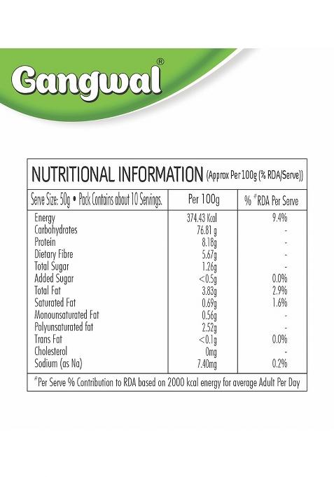 Gangwal Jowar Atta 500Gm Pack Of 2 | White Millet Flour | 100% Natural | Gluten Free | High Fibre | Sorghum Flour | Jwar Atta 500 Gm Pack Of 2 | No Preservatives | Freshly Milled